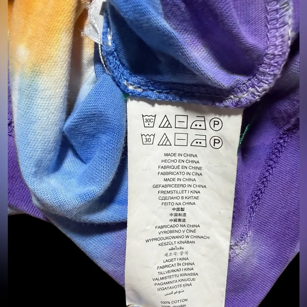 Michael Kors Red and Yellow Tie-Dye Shirt - Picture 9 of 11